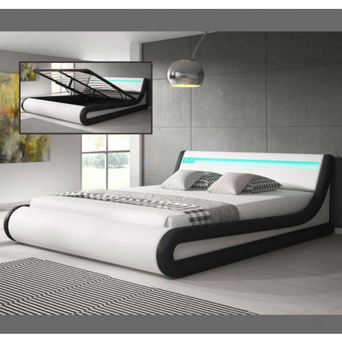 cama patricia blanco negro