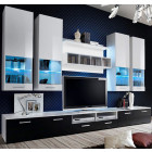 Mueble salon eva2 blanco negro